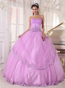 Discount Lavender Quinceanera Dress Sweetheart Taffeta and Tulle Appliques Ball Gown