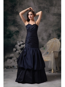 Elegnt Black Mermaid Halte Prom / Evening Dress Floor-length