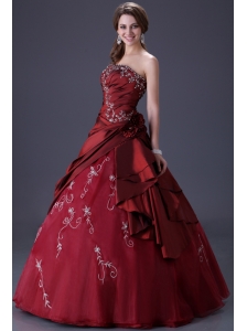 Most Popular Burgundy Quinceanera Dress for 2012 Fall / Winter