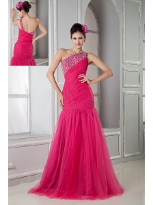 Shoulder Prom Dress on One Shoulder Purple Colorful Unique Hot Floor Length Prom Dress 30285