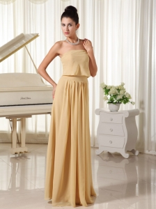 Champagne Empire For Simple Homecoming Dress Chiffon Zipper-up