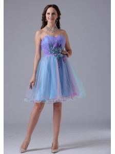 Iowa City Multi-color Sweetheart Prom Cocktail Dress With Appliques and Ruch In 2013