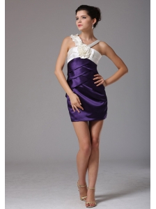 Wholesale Sheath V-neck Sweet Prom Homecoming Dress With Hand Made Flower In Idaho