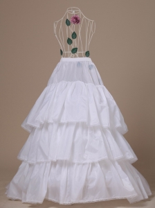 Hot Selling Taffeta Brush Train Wedding Petticoats
