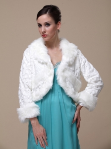 Gorgeous and Long-Sleeves For Winter Special Occasion / Wedding Shawl Jacket