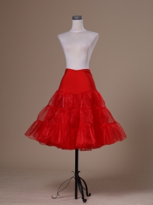 Hot Selling Red Organza Mini-length Petticoat