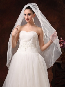 Tulle Discount Bridal Veils For Wedding
