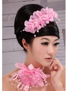 Popular Organza Pearl Multilayer Hair Combs For Party