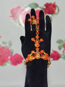 Beautiful Orange Bracelet And Ring