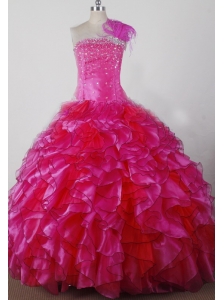 Exquisite Beading and Ruffles Ball Gown Little Girl Pageant Dress Strapless Floor-length
