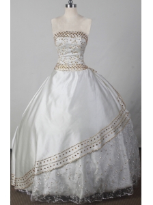 Lace With Beading Decorate Bodice Sweet Ball Gown Little Girl Pageant Dress Strapless Floor-length