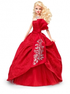 Elegant Red Gown With Embroidery Made To Fit The Quinceanera Doll