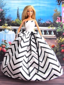 New Beautiful Handmade Party Clothes Fashion Dress For Quinceanera Doll