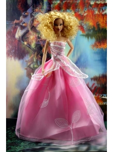 Pretty Pink Princess Dress For Quinceanera Doll