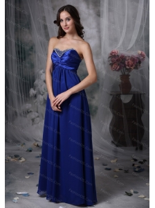 Beaded Royal Blue Dama Dress Quinceanera On Sale