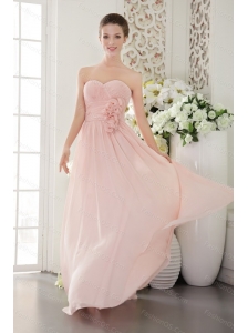 Light Pink 3D Flower Sweetheart Dama Dresses for Quinceanera