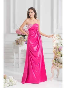 Sweetheart Empire Prom Dress with Beading and Ruching