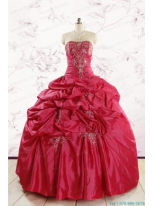 New Style Strapless Appliques Quinceanera Dresses