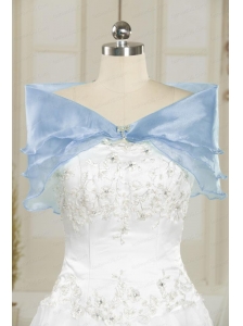 Summer Beading Baby Blue Gorgeous Shawls