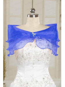 Modest Organza Beading Orange Prom Shawls