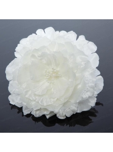 2014 Simple White Tulle Fascinators for Outdoor