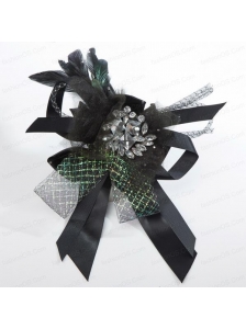 Luxirious Lace Feather and Rhinestone Fascinators For 2014