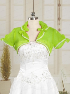 Spring Green Wedding Beading Party Organza Shawls