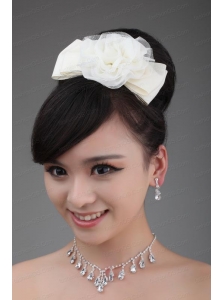 White Tulle Cheap Hairpins Birdcage Veils with Lace