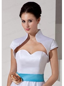 2014 Elegant Ivory Short Sleeves Jacket