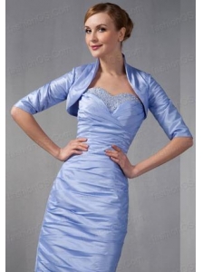 Elegant Lilac Satin Jacket For Prom