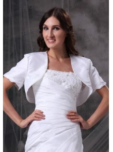 Gorgeous White Open Front Quinceanera Jacket