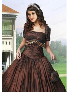 Gorgeous Special Occasion Quinceanera Jacket with Ruching and Embroidery