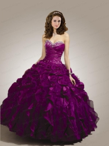 Special Beading and Ruffles Quinceanera Dress with Ruching
