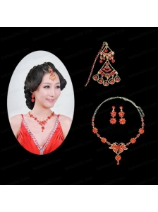 Graceful Alloy and Imitation Jewelry sets in Red