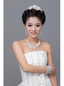 Splendid Alloy With Rhinestone Pearl Ladies' Jewelry Sets