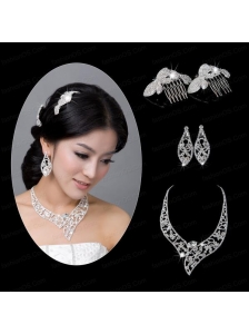 Unique Alloy With Rhinestone Ladies' Jewelry Sets