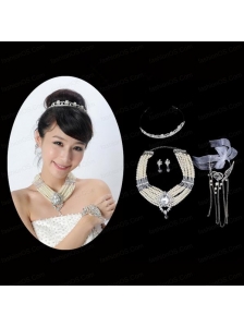 Elegant Alloy With Pearl/Rhinestone Women's Jewelry Sets
