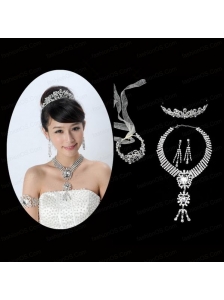 Elegant Alloy With Rhinestone Ladies' Jewelry Sets