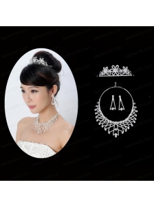 Elegant Alloy With Rhinestone Ladies' Jewelry Sets