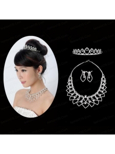 Gorgeous Alloy With Rhinestone Ladies' Jewelry Sets