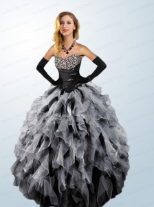 Elegant Multi-color Quinceanera Dresses with Ruffles and Beading For 2015