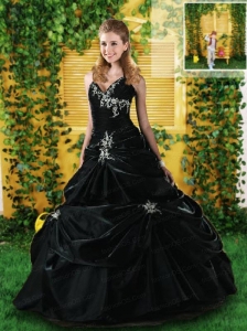 Wonderful Halter Top Quinceanera Dress with Appliques For 2015
