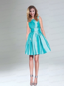 Popular Turquoise A Line Short Prom Dresses for Girls