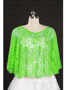 Green Beading Lace Hot Sale Wraps for 2014