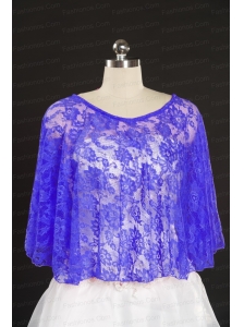 Lace Hot Sale 2014 Purple Wraps with Beading