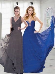 The Brand New Style Chiffon Prom Dresses in Floor Length