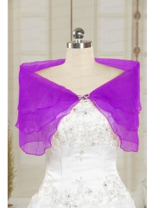 2014 Fashionable Purple Shawls with Beading