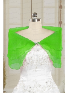 2014 New Style Beading Spring Green Shawls