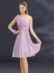 2015 Romantic Hand Made Flowers Sweetheart Prom Dress with Ruching