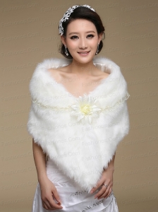 Unique White Faux Fur Wraps for 2015